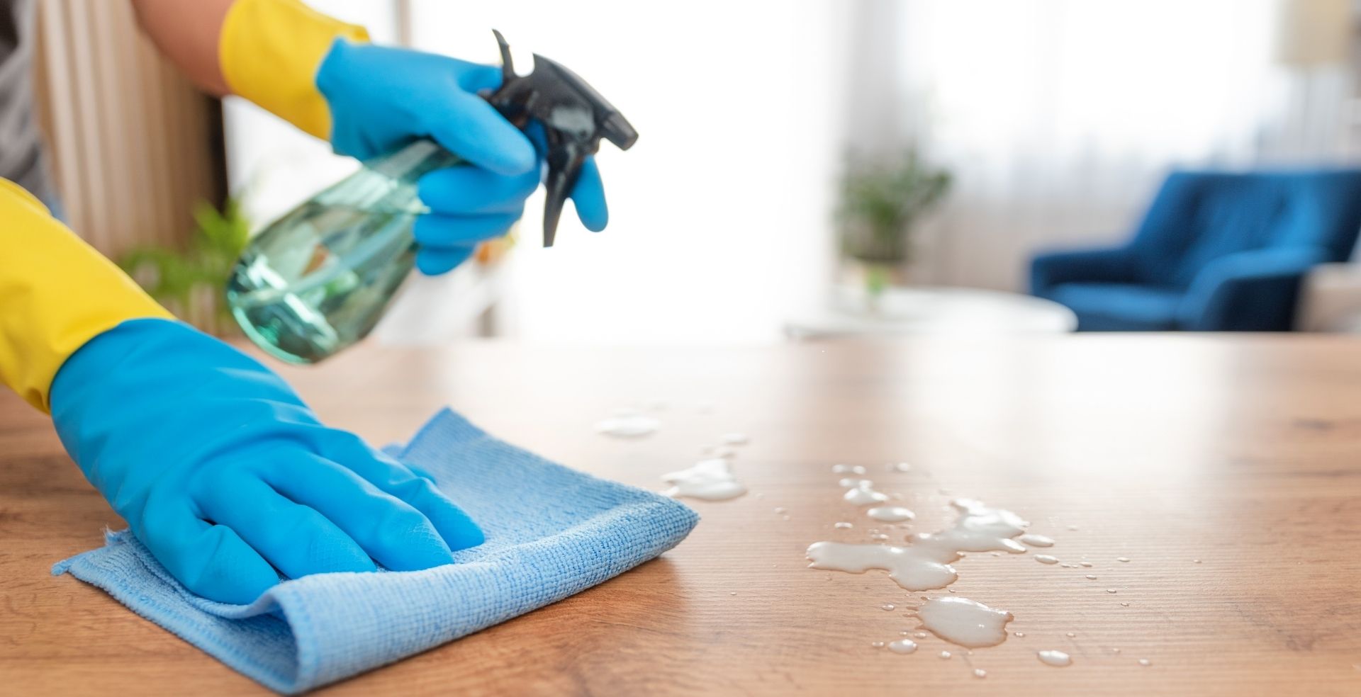 GT Corporate Cleaning team cleaning a kitchen in a Dallas Texas home